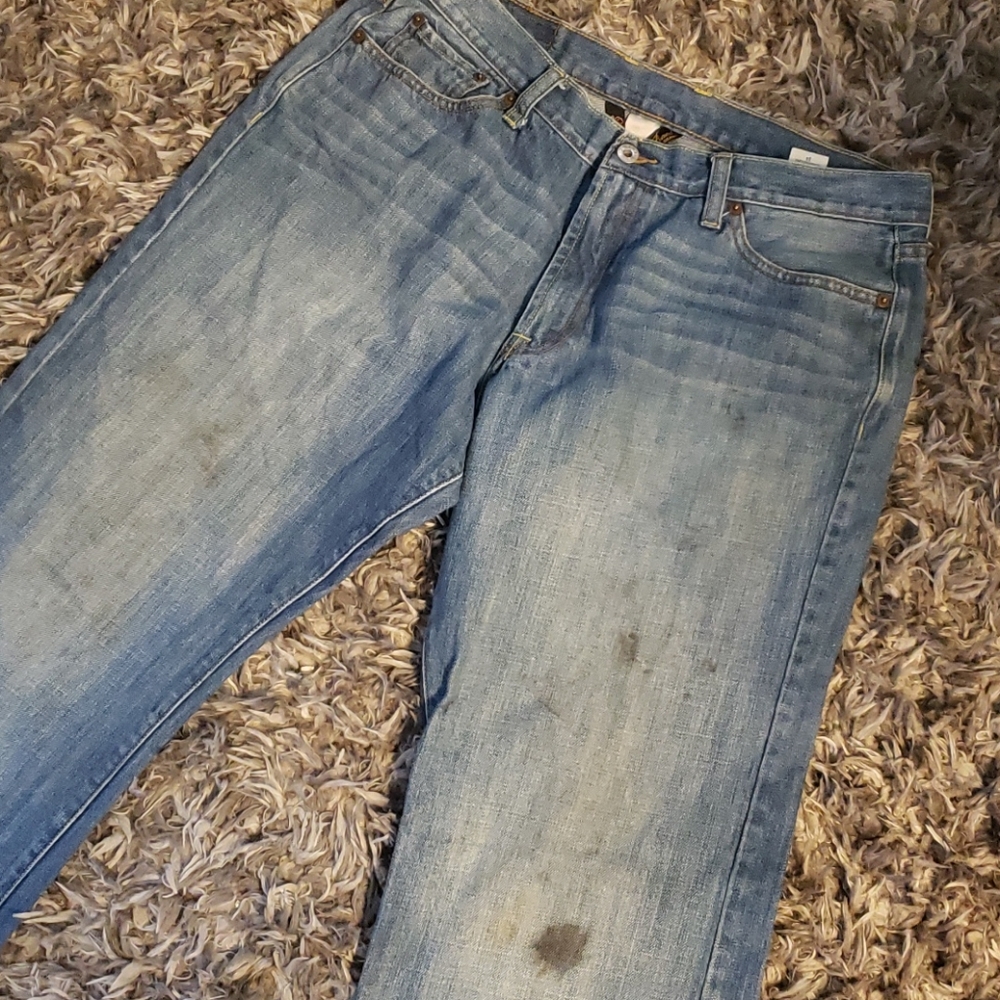 LUCKY BRAND WORK PANTS RELAXED BOOT LEG SZ 34×33